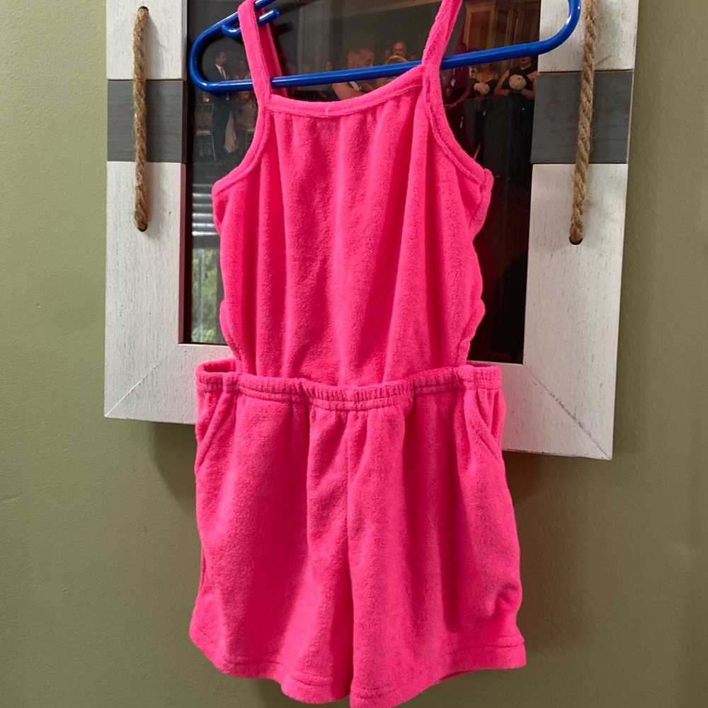 Terry cloth romper